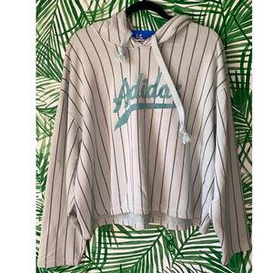 Adidas oversized cropped sweatshirt